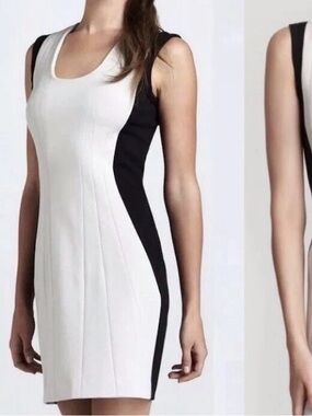Diane Von Furstenberg DVF Carmelle Two Tone Jersey Dress